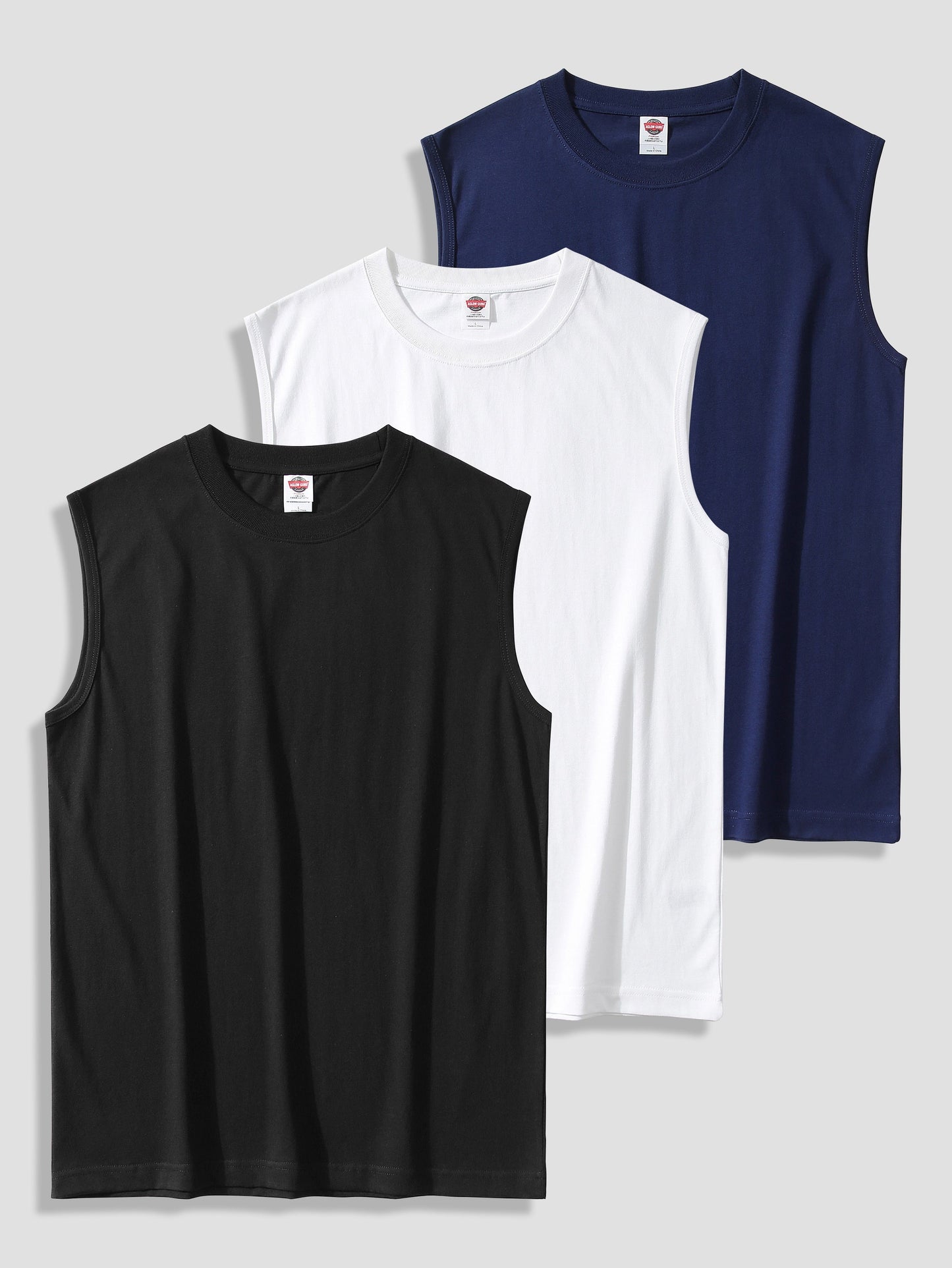Herren Muskelshirt 3er-Pack – Ärmellose Fitness Tanktops für Sport und Freizeit