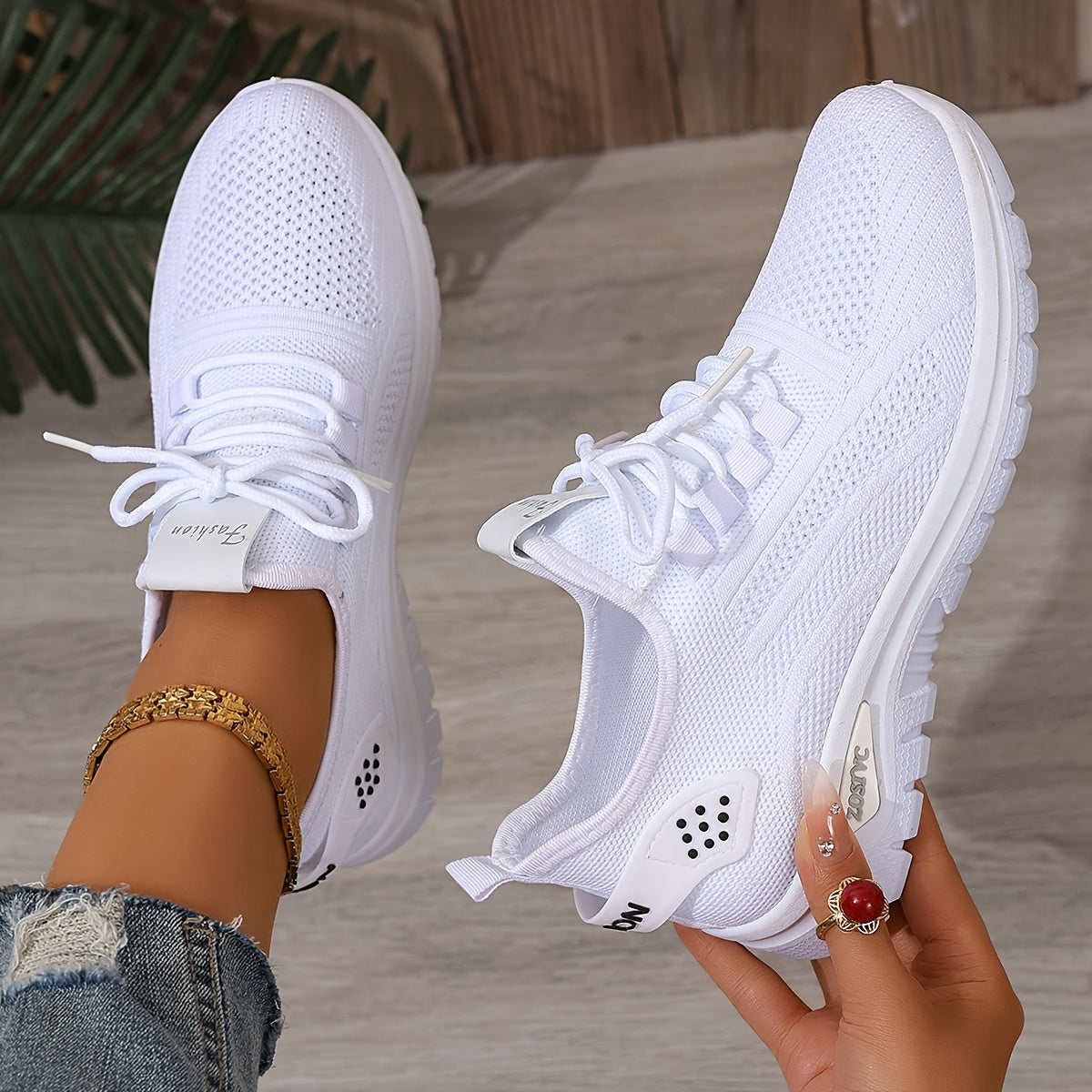 Damen Sneaker Freizeit leichte Sportschuhe für Alltag und Fitness