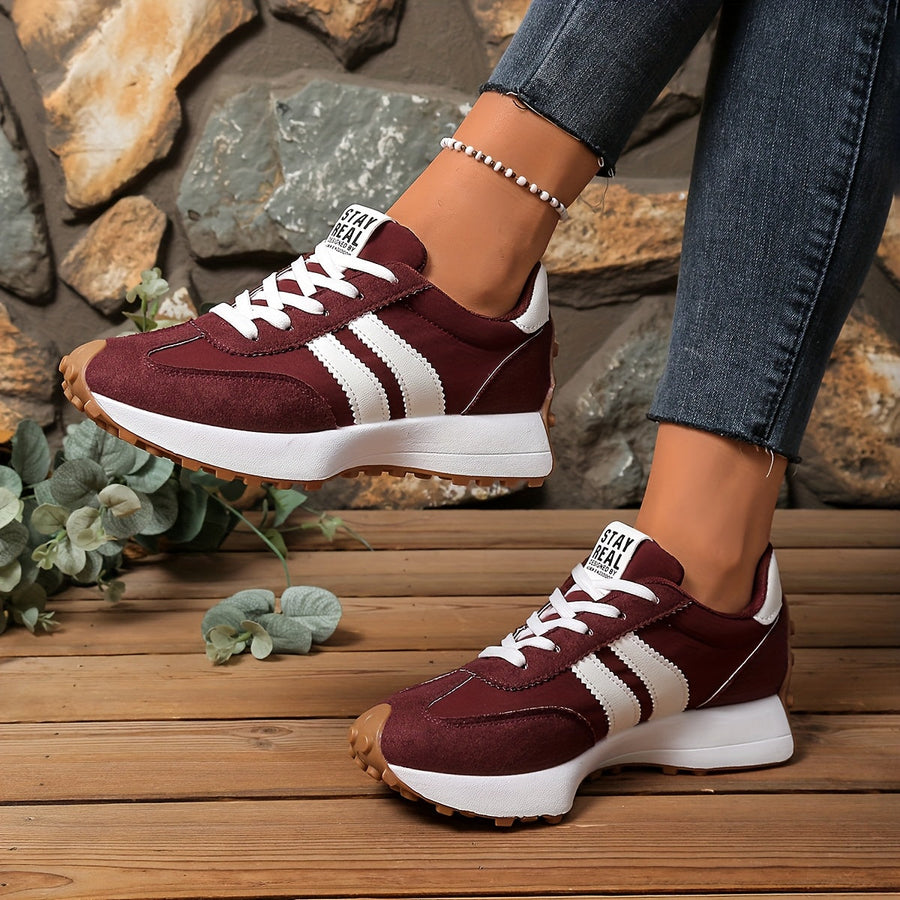 Damen Retro Sneaker im Casual-Stil für Alltag und Freizeit