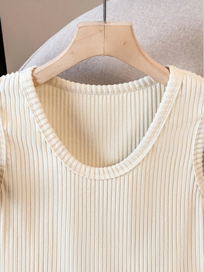 Damen Rippstrick Tanktop – Elegantes Basic für Alltag und Büro