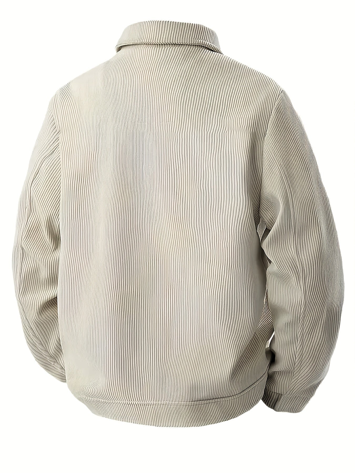 Herren Cordhemd Jacke Freizeit Übergangsjacke mit Knopfleiste & Brusttaschen