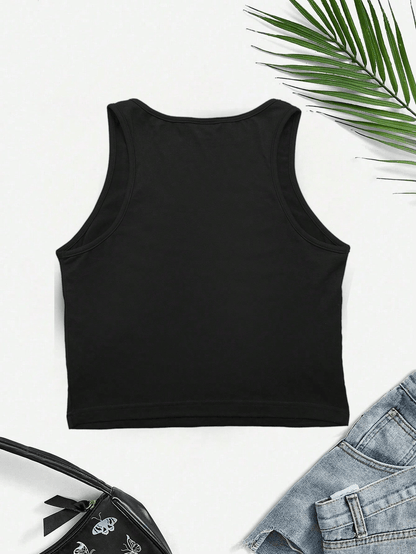 Damen Crop Top mit Print 'It's a Good Day to Dance' – Modernes Tanz-Statement, Freizeit & Streetwear