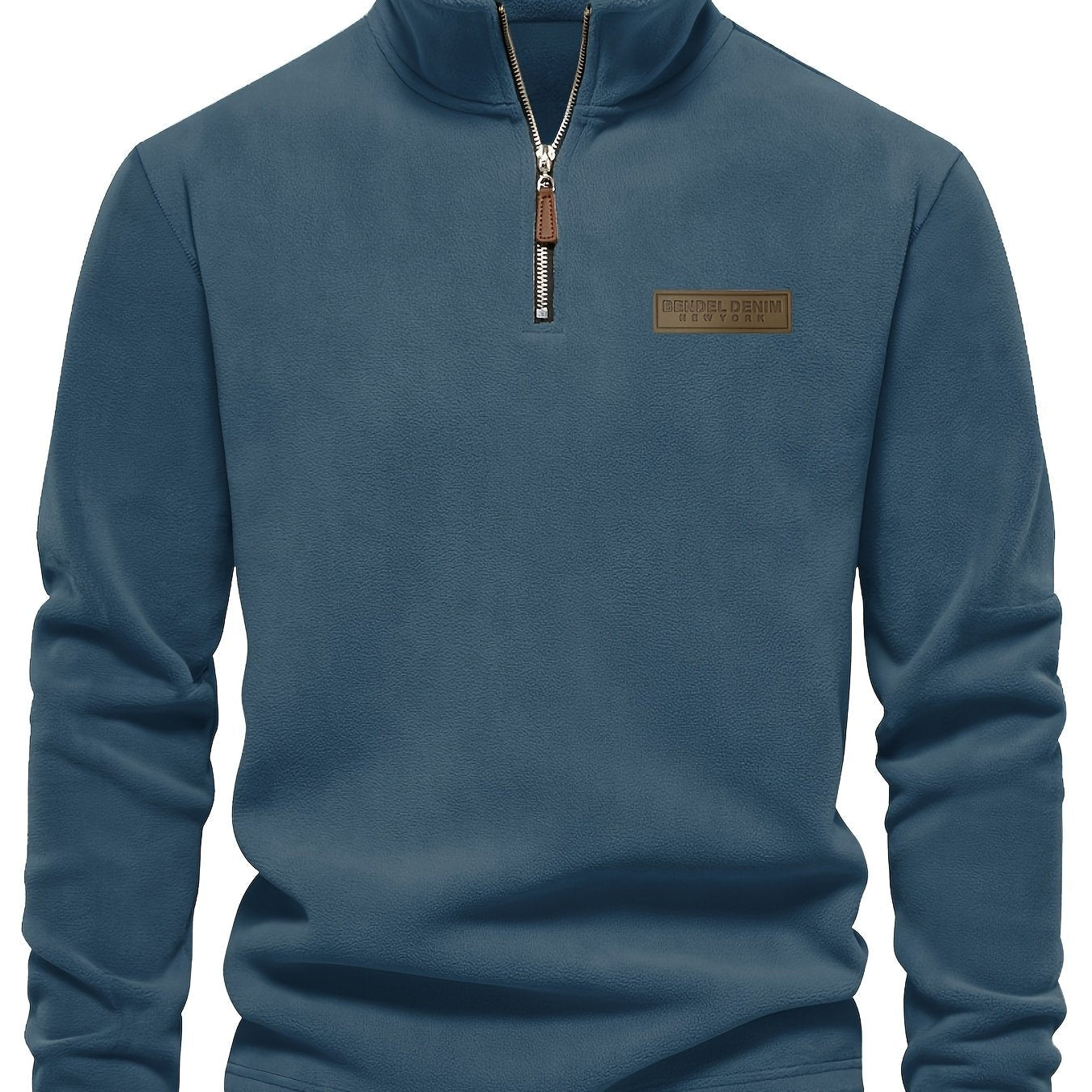 Herren Quarter-Zip Pullover – Moderner Freizeitstil mit Stehkragen und dezentem Logo