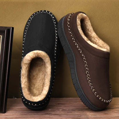Herren Hausschuhe Slipper gefüttert warm bequem Mules