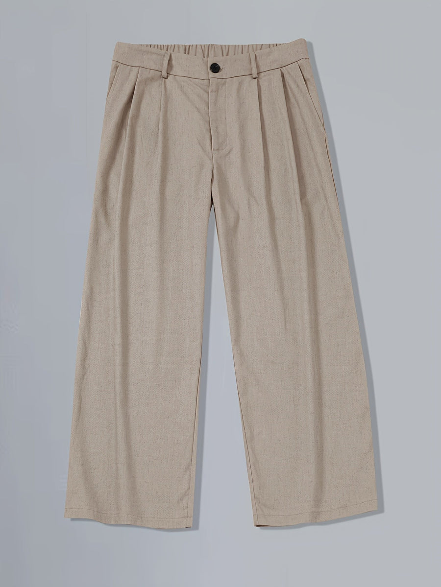Herren Weitgeschnittene Vintage-Hose mit Bundfalten – Eleganter Streetstyle für Alltag und Freizeit