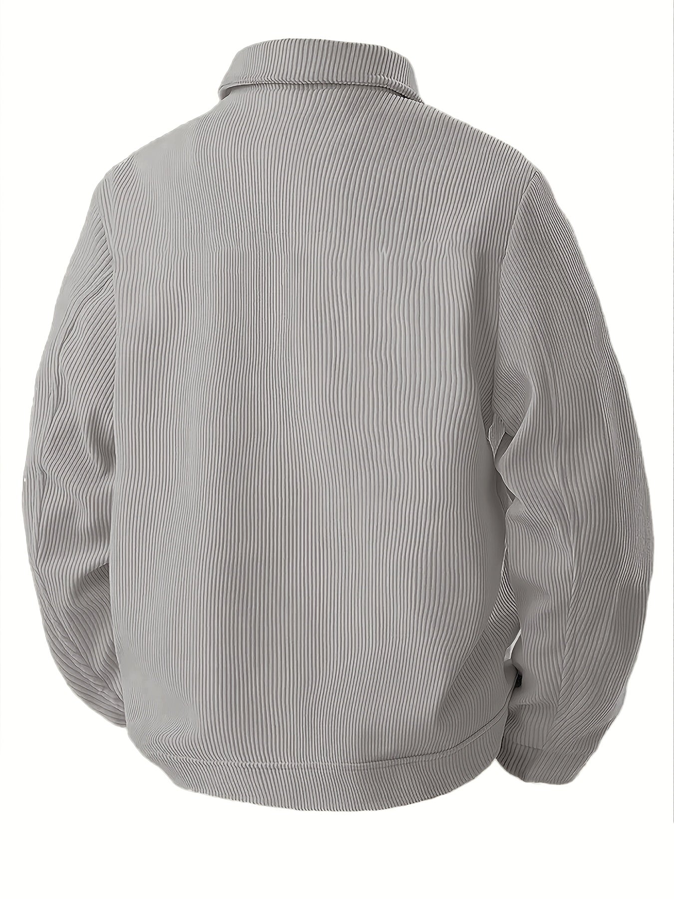 Herren Cordhemd Jacke Freizeit Übergangsjacke mit Knopfleiste & Brusttaschen