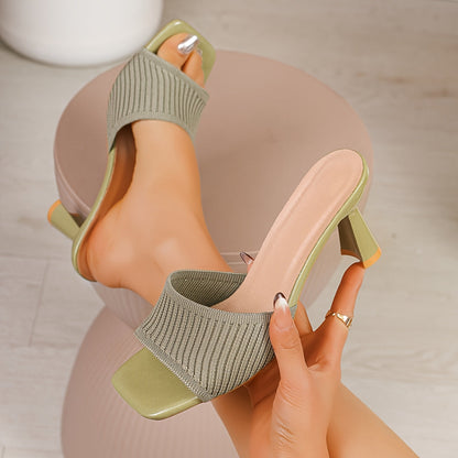 Damen Mules mit Absatz – Elegante Slip-On High Heels für Alltag & Büro