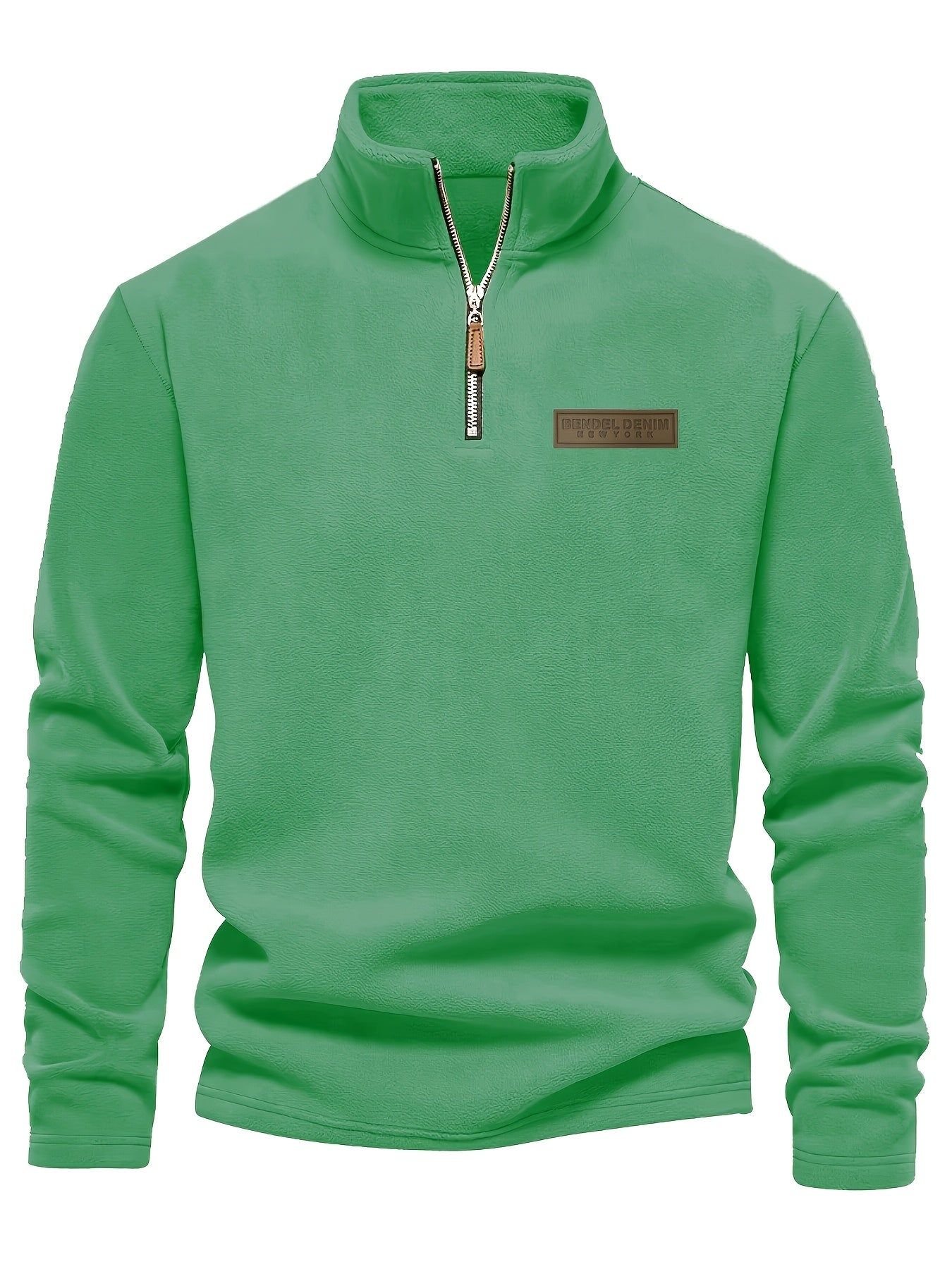 Herren Quarter-Zip Pullover – Moderner Freizeitstil mit Stehkragen und dezentem Logo