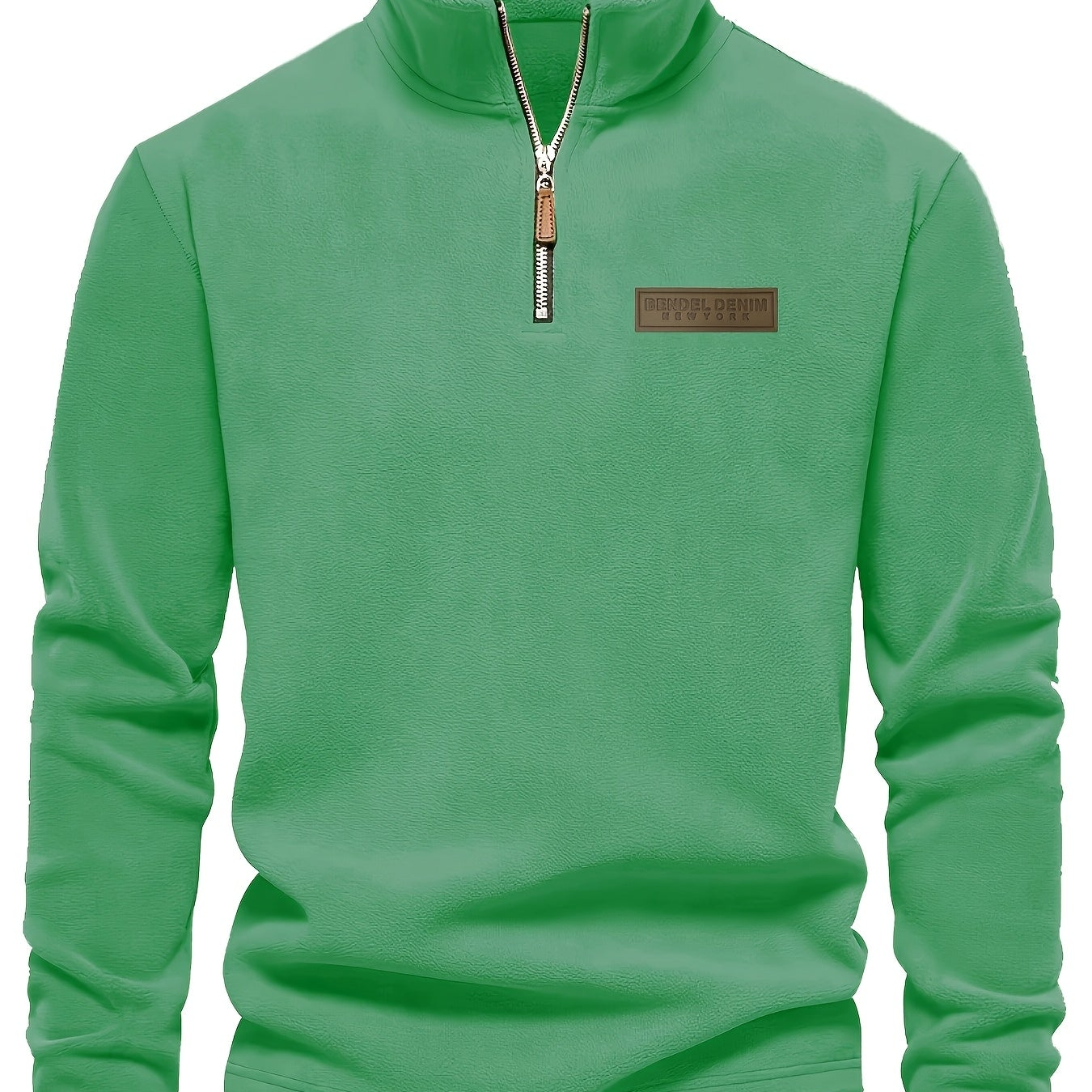 Herren Quarter-Zip Pullover – Moderner Freizeitstil mit Stehkragen und dezentem Logo