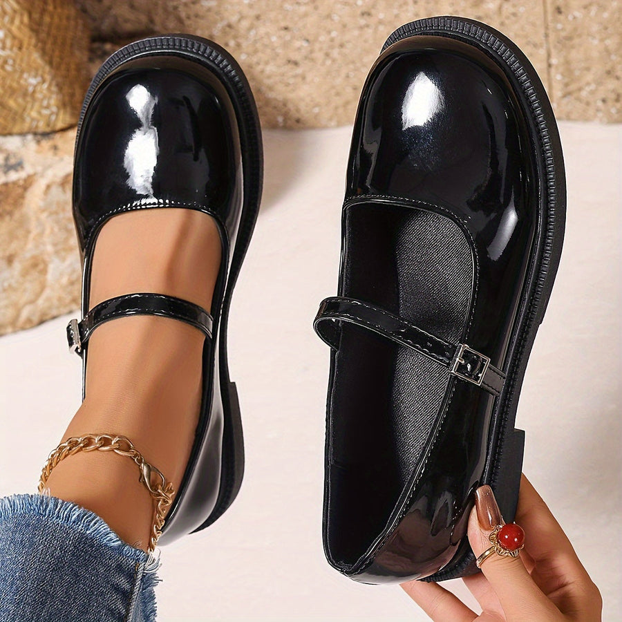 Damen Mary Jane Schuhe im Preppy-Stil – Bequeme Ballerinas für Alltag & Freizeit