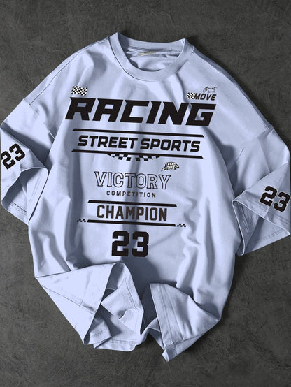 Herren Streetwear Racing Champion T-Shirt – Sportliches Freizeitshirt mit Print