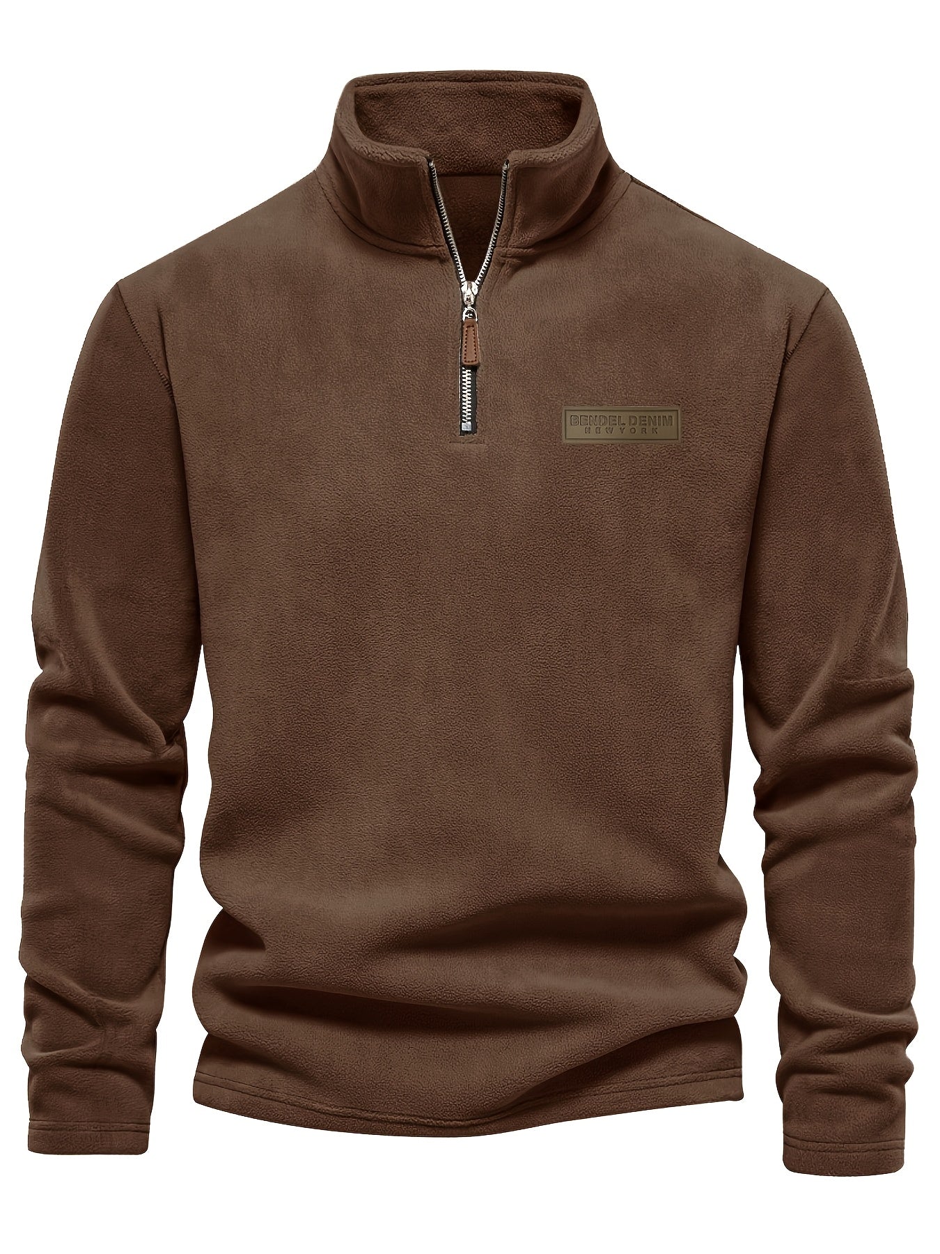 Herren Quarter-Zip Pullover – Moderner Freizeitstil mit Stehkragen und dezentem Logo