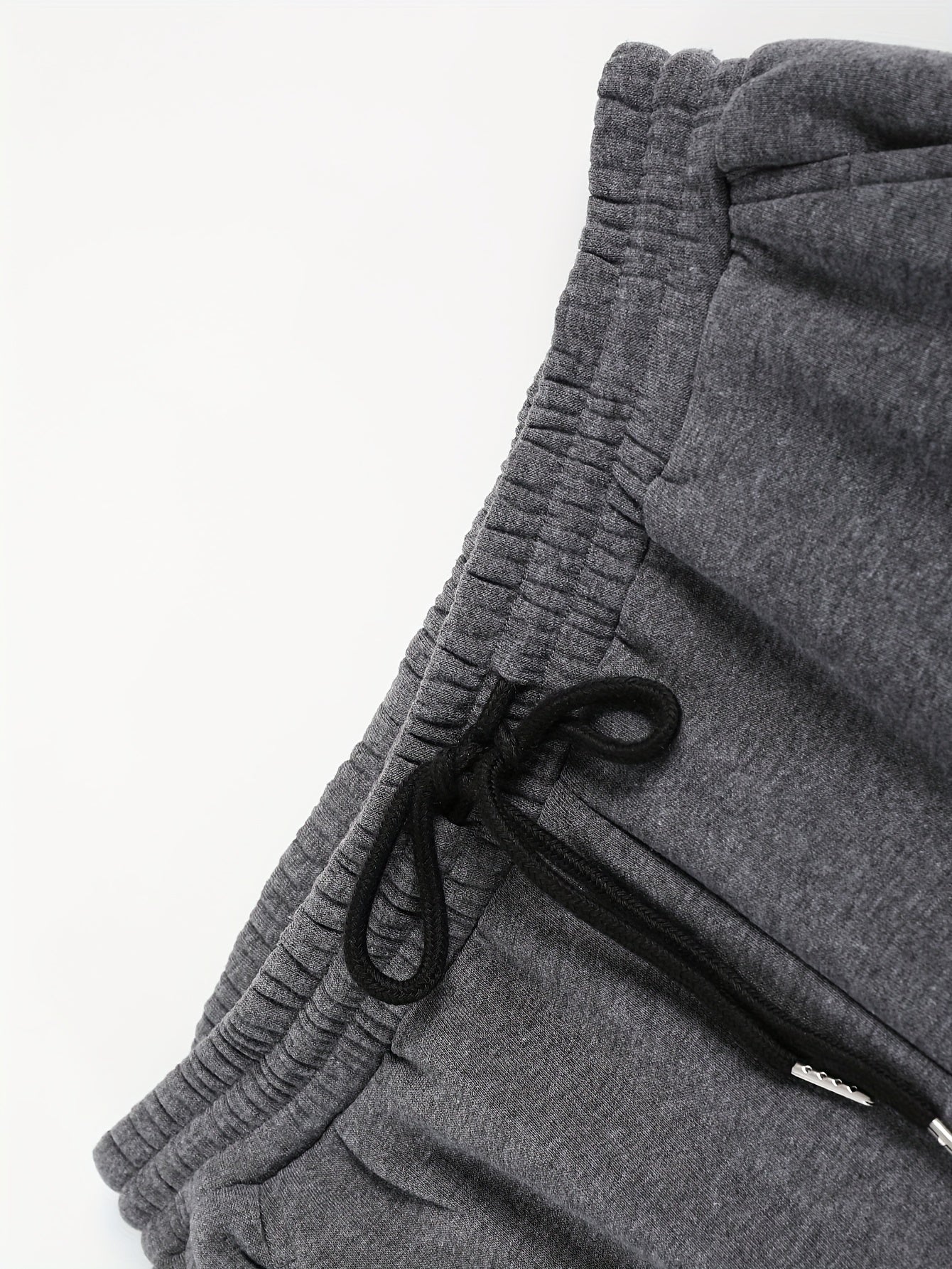 Herren Kariertes Flanell Hemd mit Kapuze & Einfarbige Jogginghose Set Grau