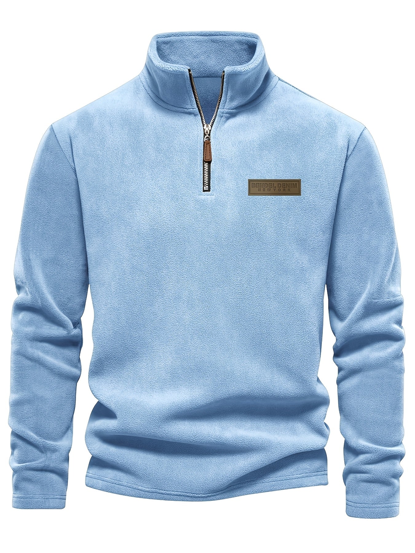 Herren Quarter-Zip Pullover – Moderner Freizeitstil mit Stehkragen und dezentem Logo