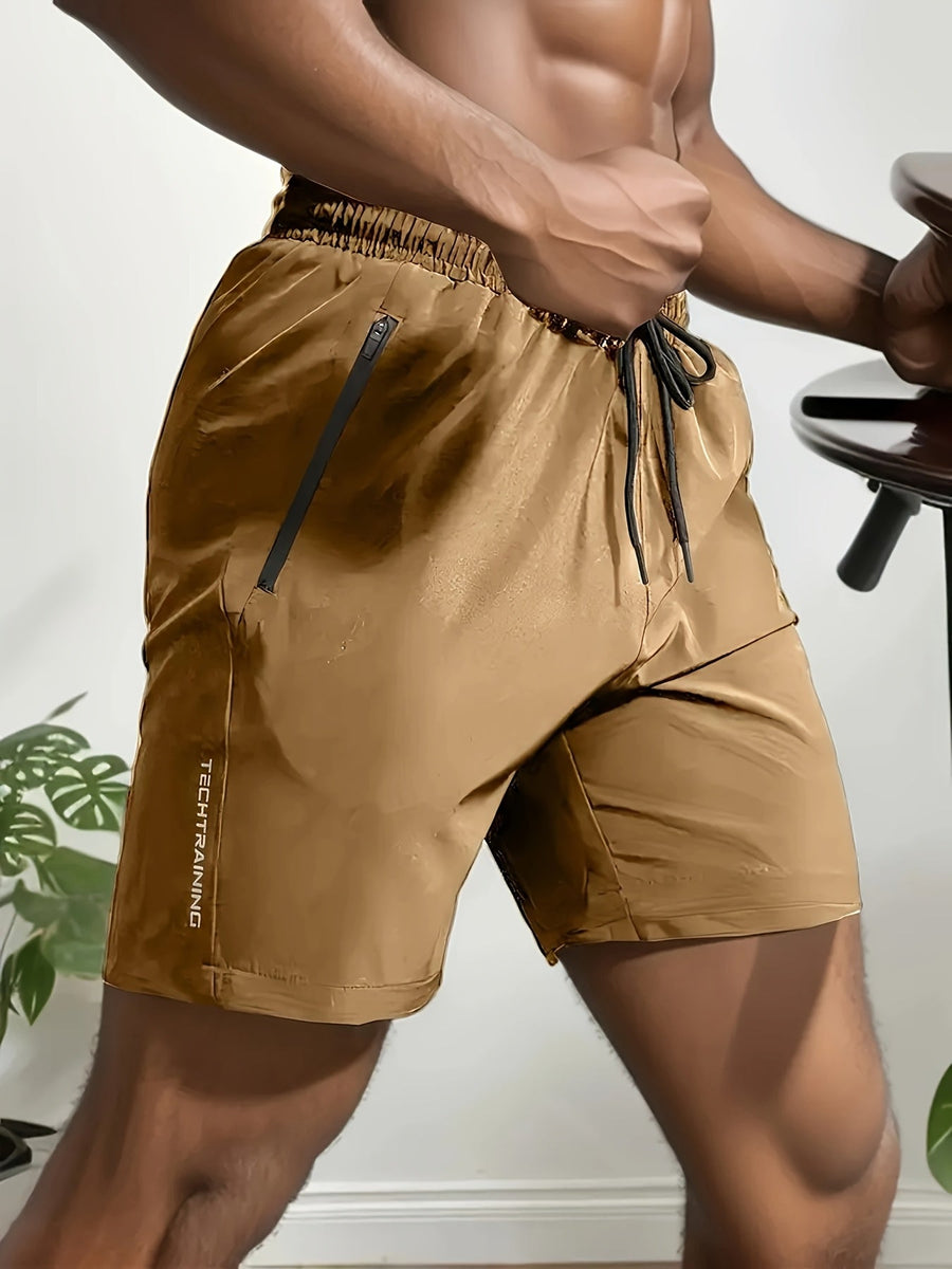 Herren Sportshorts mit Zipper-Taschen – Trainingsshorts Fitness & Workout