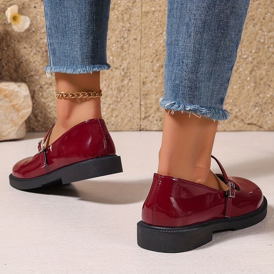Damen Mary Jane Schuhe im Preppy-Stil – Bequeme Ballerinas für Alltag & Freizeit