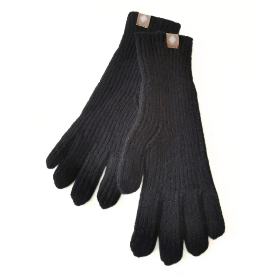 Unisex Winter Strickhandschuhe Gerippte Fäustlinge Warme Handschuhe mit Etikett