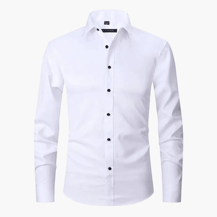 Herren Business-Hemd Slim Fit – Elegantes Knitterfreies Langarmhemd für Büro & Freizeit