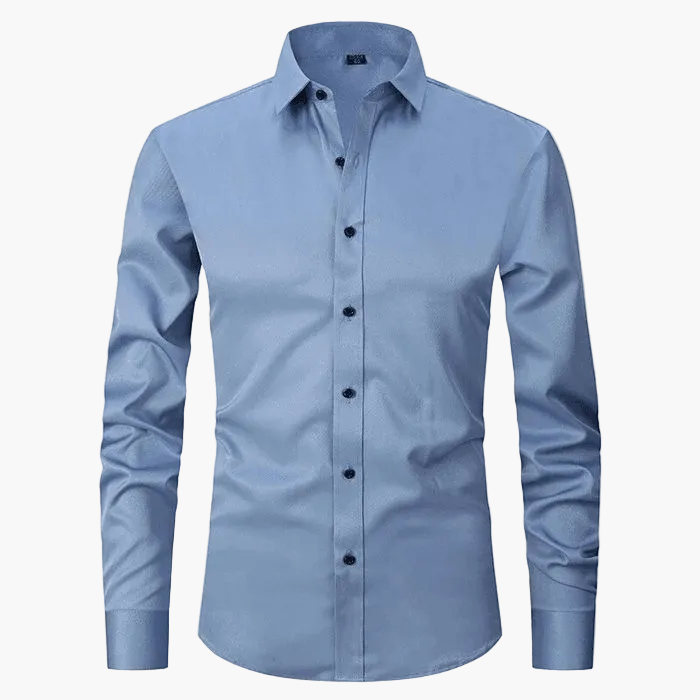 Herren Business-Hemd Slim Fit – Elegantes Knitterfreies Langarmhemd für Büro & Freizeit