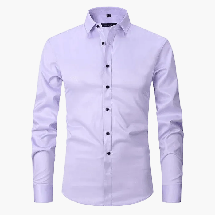 Herren Business-Hemd Slim Fit – Elegantes Knitterfreies Langarmhemd für Büro & Freizeit