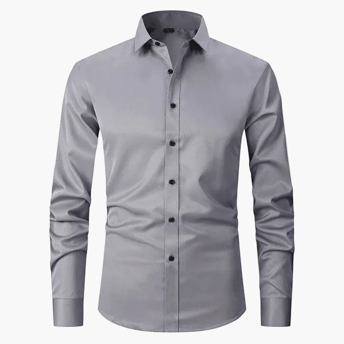 Herren Business-Hemd Slim Fit – Elegantes Knitterfreies Langarmhemd für Büro & Freizeit
