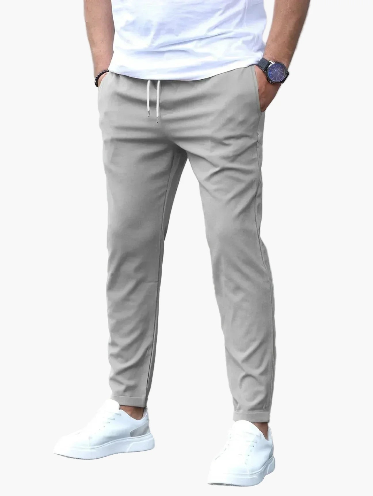 Herren Stretch-Freizeithose mit Kordelzug – Modern, Bequem & Vielseitig