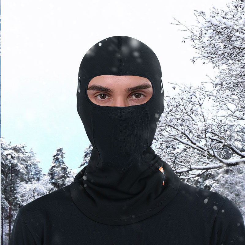 Schwarze Sturmhaube Balaclava mit Netzbereich Winter Outdoor