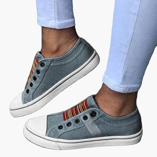 Slip-on vrijetijdsschoenen voor dames – Modieuze sneakers voor dagelijks gebruik, vrije tijd en in de stad