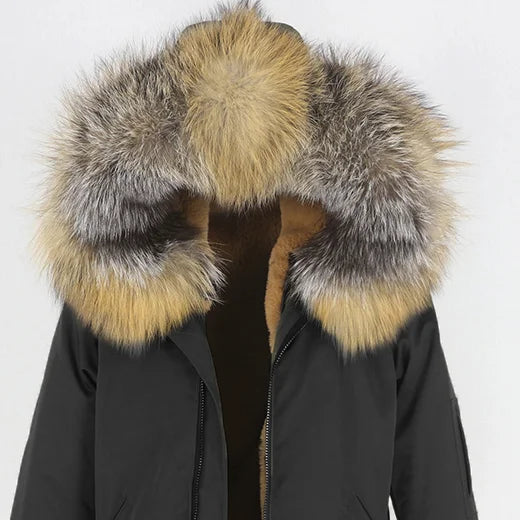 Herren Parka mit Kapuze und Fellimitat-Futter, verschiedene Farben