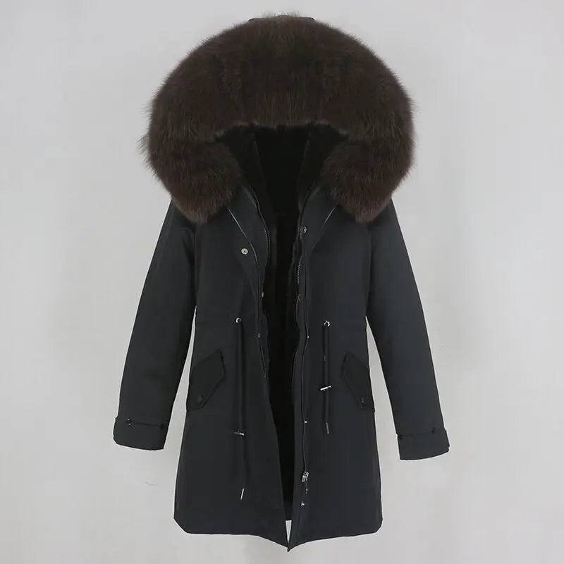 Herren Parka mit Kapuze und Fellimitat-Futter, verschiedene Farben
