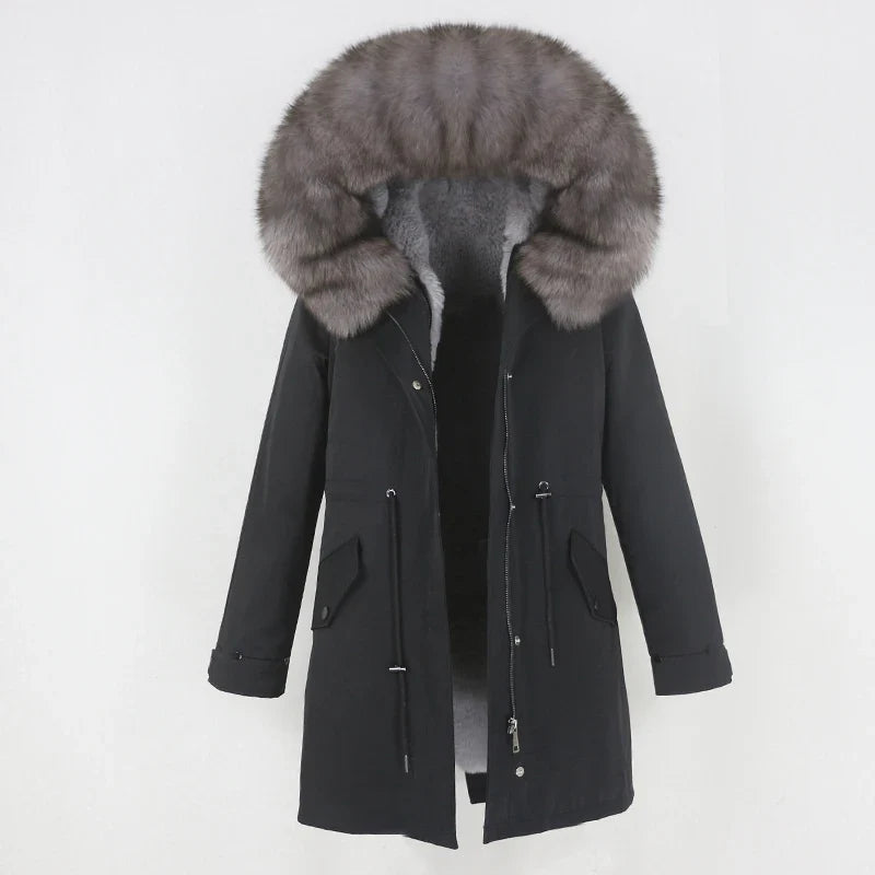 Herren Parka mit Kapuze und Fellimitat-Futter, verschiedene Farben