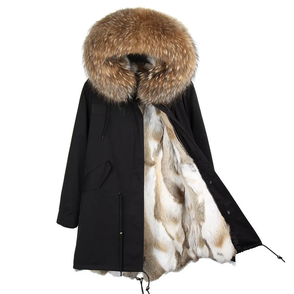 Winter Parka mit gefütterter Kapuze und weichem Futter