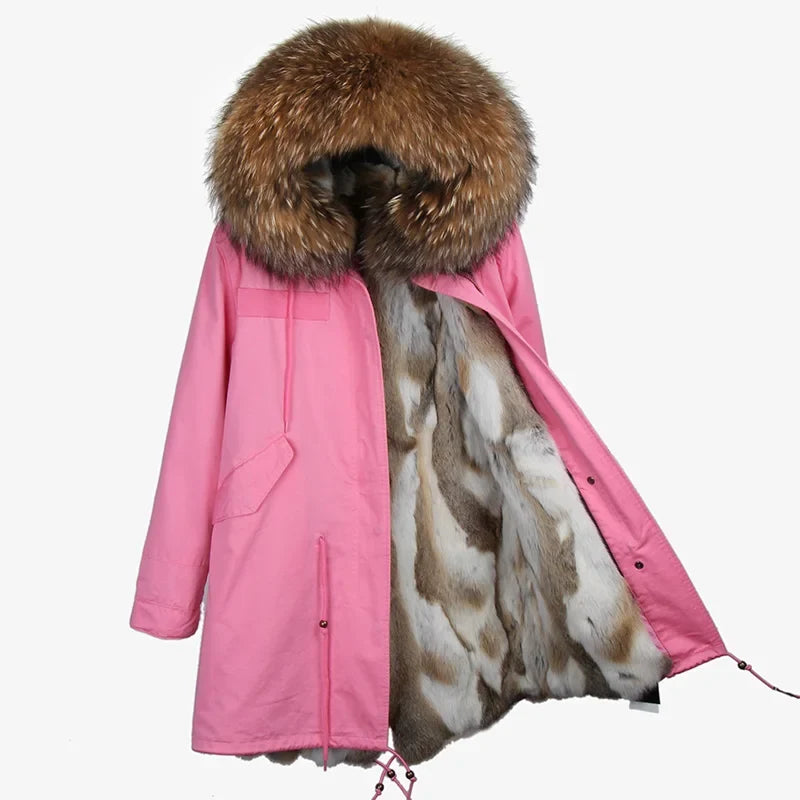 Winter Parka mit gefütterter Kapuze und weichem Futter