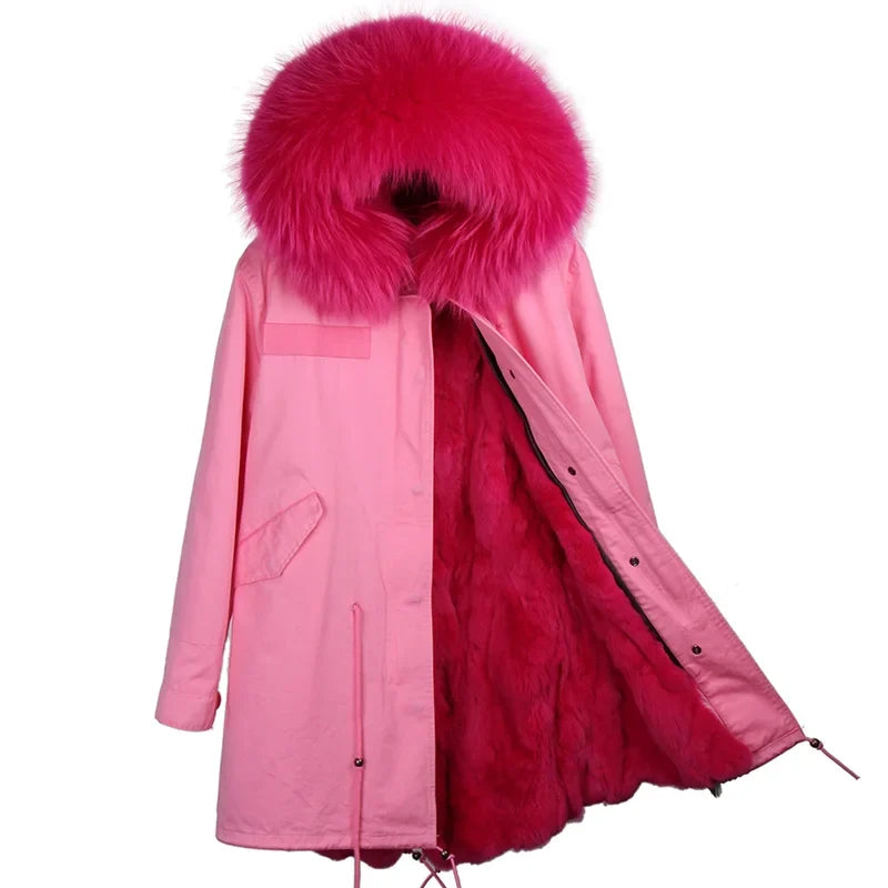 Winter Parka mit gefütterter Kapuze und weichem Futter