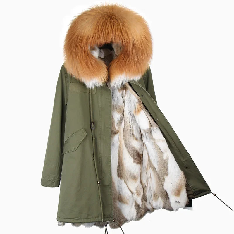 Winter Parka mit gefütterter Kapuze und weichem Futter