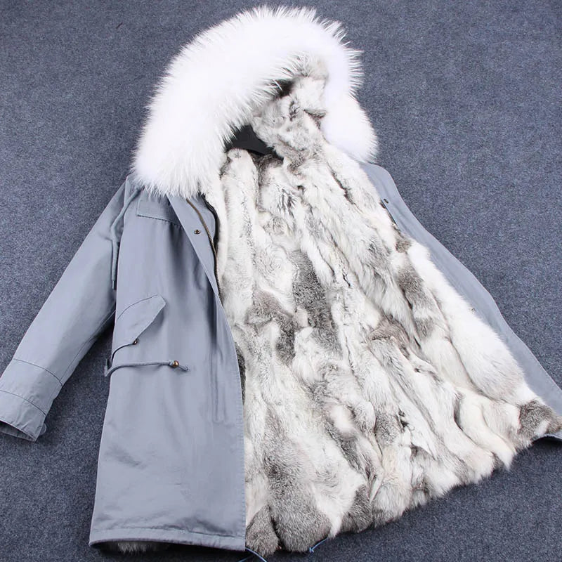 Winter Parka mit gefütterter Kapuze und weichem Futter