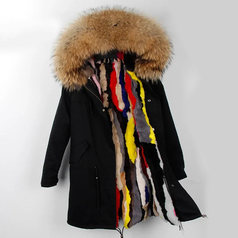 Winter Parka mit gefütterter Kapuze und weichem Futter