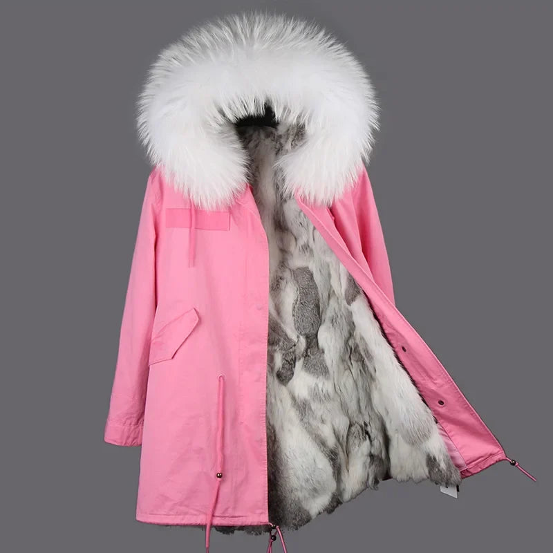 Winter Parka mit gefütterter Kapuze und weichem Futter