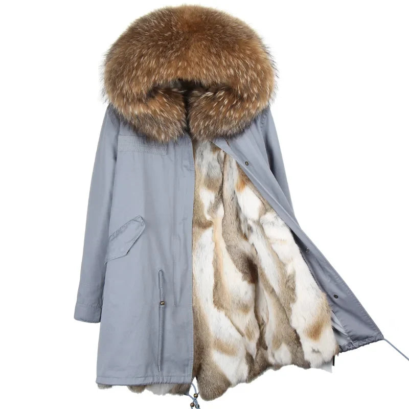 Winter Parka mit gefütterter Kapuze und weichem Futter