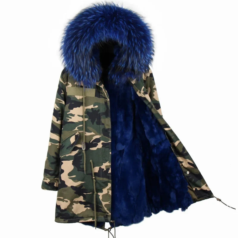 Winter Parka mit gefütterter Kapuze und weichem Futter