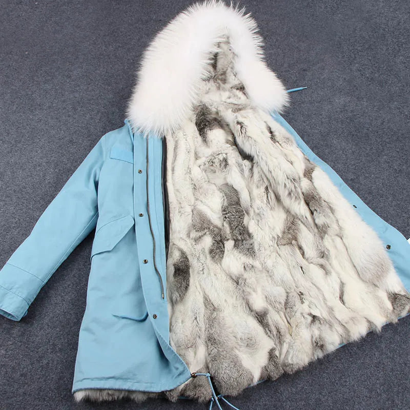 Winter Parka mit gefütterter Kapuze und weichem Futter