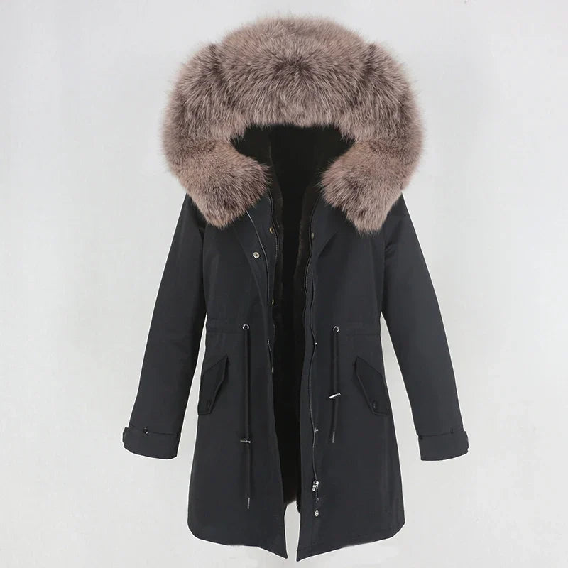 Herren Parka mit Kapuze und Fellimitat-Futter, verschiedene Farben