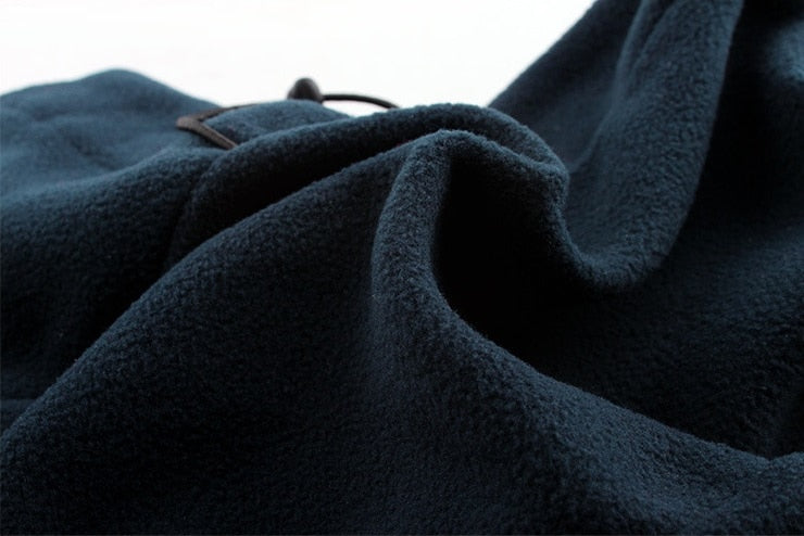Uniseks fleece-bivakmuts met trekkoord, winddicht