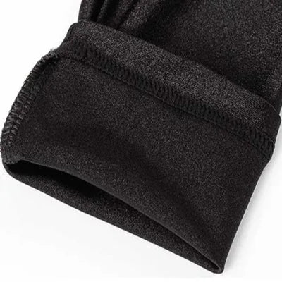 Schwarze glänzende Leggings mit hohem Bund