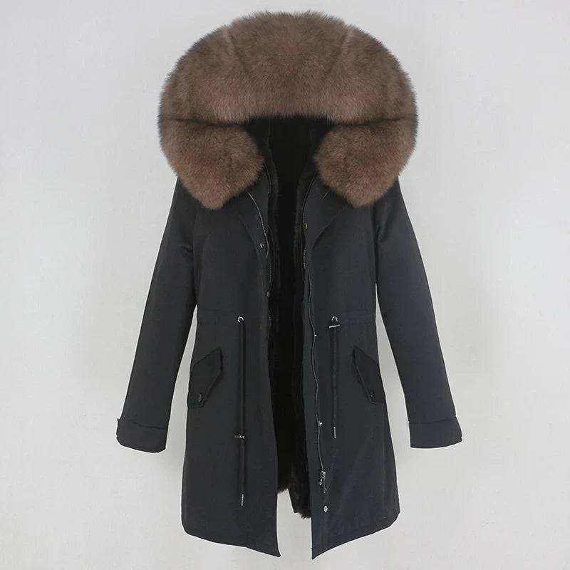 Herren Parka mit Kapuze und Fellimitat-Futter, verschiedene Farben