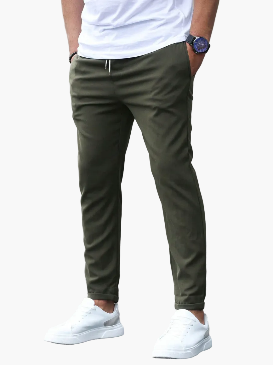 Herren Stretch-Freizeithose mit Kordelzug – Modern, Bequem & Vielseitig