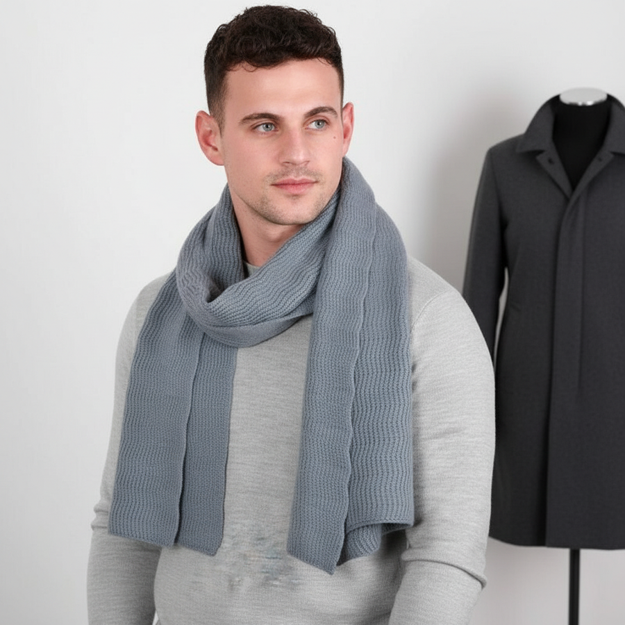 Gerippter Schal aus weichem Material für Damen und Herren