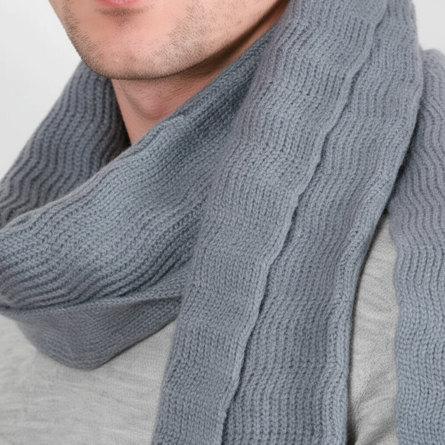 Gerippter Schal aus weichem Material für Damen und Herren