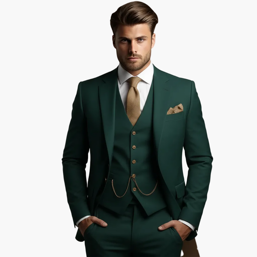 Herren Anzug Drei-teilig Slim Fit – Eleganter Business & Hochzeitsanzug für festliche Anlässe