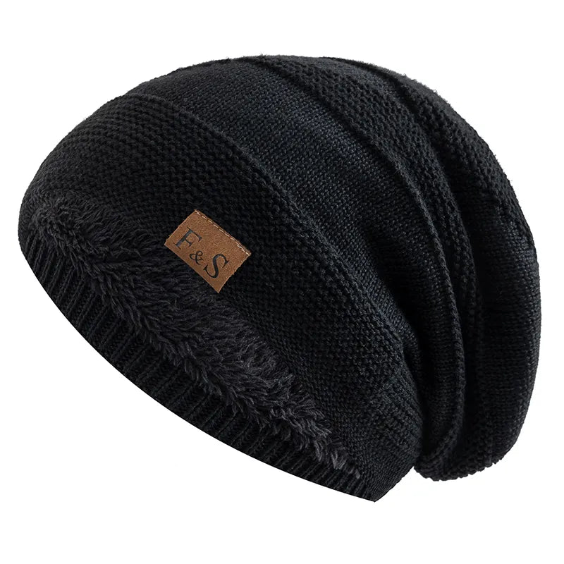 Unisex Strickmütze Beanie Wintermütze mit weichem Innenfutter